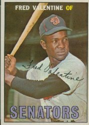 1967 Topps Baseball Cards      064      Fred Valentine